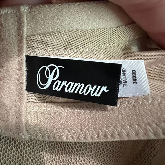 Paramour Seamless Mesh Netting with Light Contour Pad Bra 235065 36DDD - Picture 3 of 5